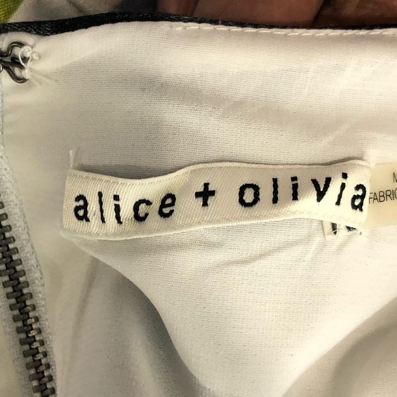 Alice and Olivia Colorful Striped Color blocked Sleeveless Dress - Picture 6 of 11